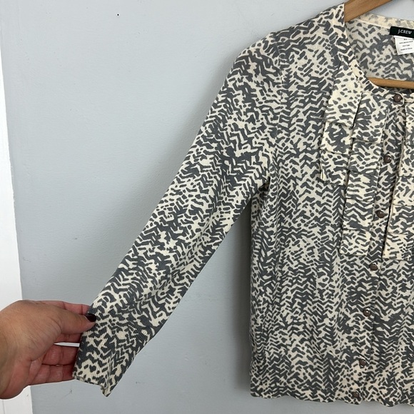J. Crew Strada Ruffle Cardigan 100% Merino Wool Sz XS - Picture 6 of 11